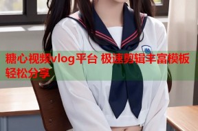 糖心视频vlog平台 极速剪辑丰富模板轻松分享