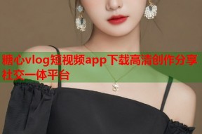 糖心vlog短视频app下载高清创作分享社交一体平台