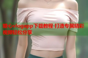 糖心vlogapp下载教程 打造专属精彩视频轻松分享