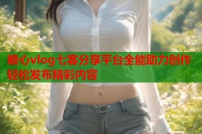 糖心vlog七客分享平台全能助力创作轻松发布精彩内容
