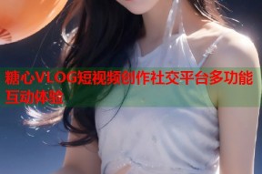 糖心VLOG短视频创作社交平台多功能互动体验