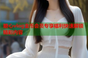 糖心vlog金币会员专享福利快速解锁精彩内容