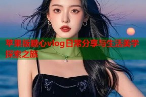 苹果版糖心vlog日常分享与生活美学探索之旅