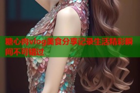 糖心肉vlog美食分享记录生活精彩瞬间不可错过