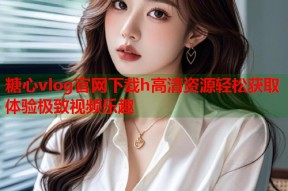 糖心vlog官网下载h高清资源轻松获取体验极致视频乐趣