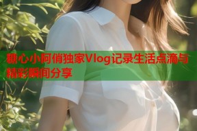 糖心小阿俏独家Vlog记录生活点滴与精彩瞬间分享
