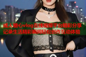 成人糖心vlog在线视频平台精彩分享记录生活精彩瞬间轻松创作互动体验