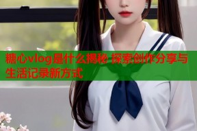 糖心vlog是什么揭秘 探索创作分享与生活记录新方式