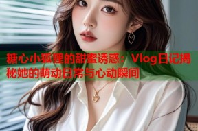 糖心小狐狸的甜蜜诱惑：Vlog日记揭秘她的萌动日常与心动瞬间