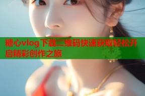 糖心vlog下载二维码快速获取轻松开启精彩创作之旅