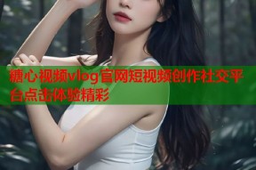 糖心视频vlog官网短视频创作社交平台点击体验精彩