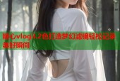 糖心vlog3.2色打造梦幻滤镜轻松记录美好瞬间