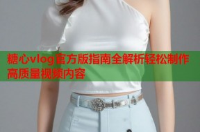 糖心vlog官方版指南全解析轻松制作高质量视频内容