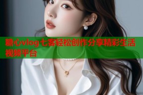 糖心vlog七客轻松创作分享精彩生活视频平台