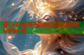 糖心vlog时间开启精彩生活记录轻松分享每一刻