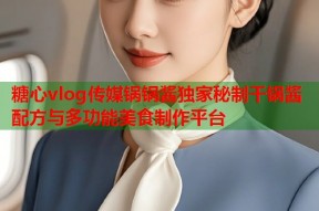 糖心vlog传媒锅锅酱独家秘制干锅酱配方与多功能美食制作平台