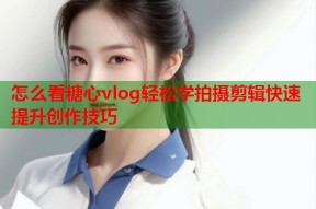 怎么看糖心vlog轻松学拍摄剪辑快速提升创作技巧