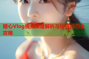 糖心Vlog视频深度解析与拍摄技巧全攻略