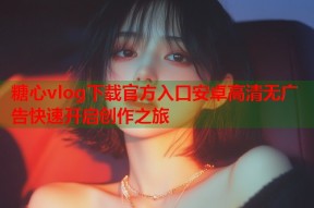 糖心vlog下载官方入口安卓高清无广告快速开启创作之旅