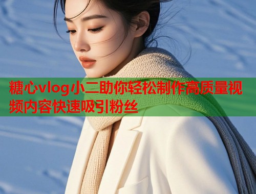 糖心vlog小二助你轻松制作高质量视频内容快速吸引粉丝  第1张