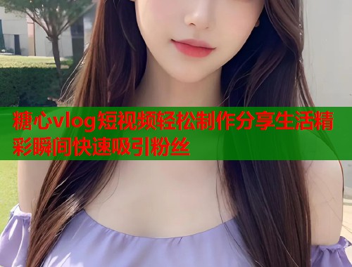糖心vlog短视频轻松制作分享生活精彩瞬间快速吸引粉丝  第1张
