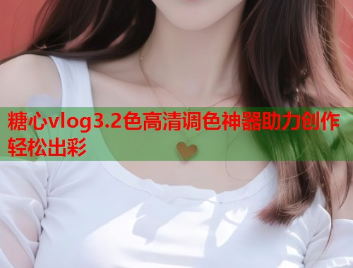 糖心vlog3.2色高清调色神器助力创作轻松出彩  第1张
