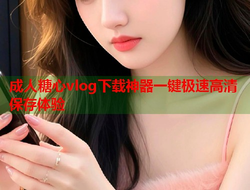 成人糖心vlog下载神器一键极速高清保存体验  第1张