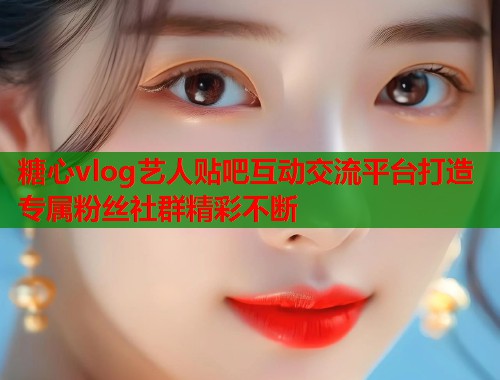 糖心vlog艺人贴吧互动交流平台打造专属粉丝社群精彩不断  第2张