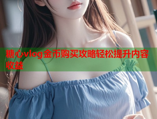 糖心vlog金币购买攻略轻松提升内容收益  第1张
