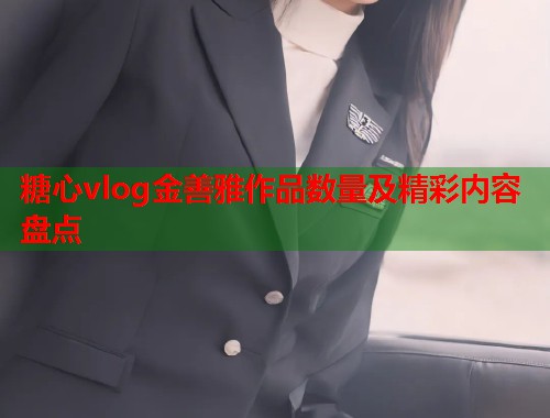糖心vlog金善雅作品数量及精彩内容盘点  第1张