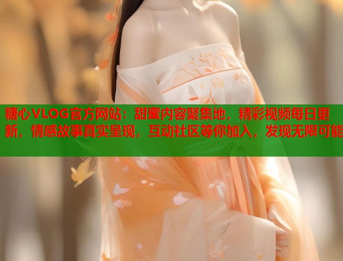 糖心VLOG官方网站：甜蜜内容聚集地，精彩视频每日更新，情感故事真实呈现，互动社区等你加入，发现无限可能  第1张