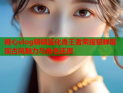 糖心vlog锅锅酱化身王者荣耀貂蝉展现古风魅力与角色还原  第1张